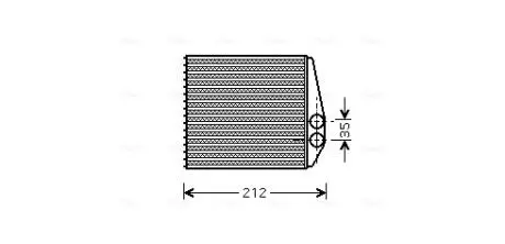 Радиатор отопителя OPEL (AVA) AVA COOLING OLA6354