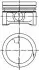 Поршень 0.25 Smart 0.6 i M160 98-> (63.75 mm) KOLBENSCHMIDT 99455610 (фото 1)