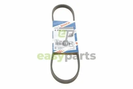 Ремінь генератора Renault Twingo 1.2 07- (4PK745) BOSCH 1 987 946 270