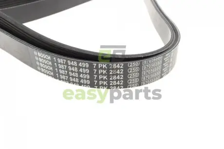 Ремінь генератора Ford Transit 2.4 TDCi 06- (7PK2842) BOSCH 1 987 948 499