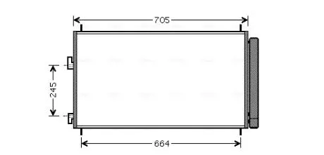 Конденсор RAV4 All 11/05- (AVA) AVA COOLING TO5410D