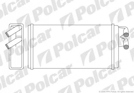 Радіатор пічки Audi 100/200/A6 Polcar 1315N8-1
