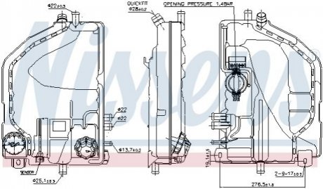 Расширительный бак охлаждения NISSENS 996022