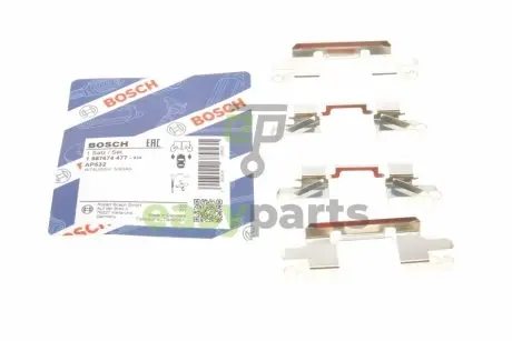 Планка супорта (переднього) прижимна (к-кт) Mitsubishi L200/Pajero Sport II 05- BOSCH 1987474477