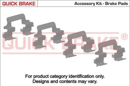 Монтажний компл.,гальм.колодки QUICK BRAKE 1091750