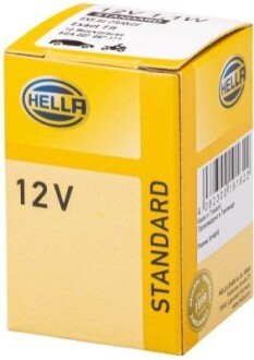 Лампа 12V 1.1W BX8.4d orange HELLA 8GA007997-171