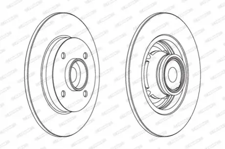 Тормозные диски с подшипником FERODO DDF15601
