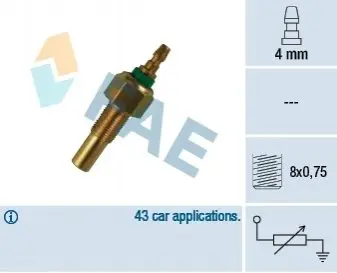 Датчик, температура охлаждающей жидкости FAE 32170