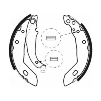 Комплект тормозных колодок ABE C0P003ABE