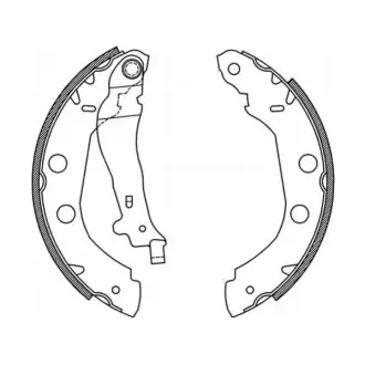 Тормозные колодки, барабанные ABE C01002ABE
