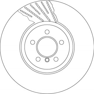 DF6614S TRW Гальмівний диск двосекційний