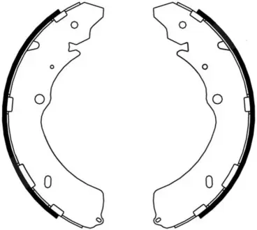 Комплект тормозных колодок ABE C09009ABE