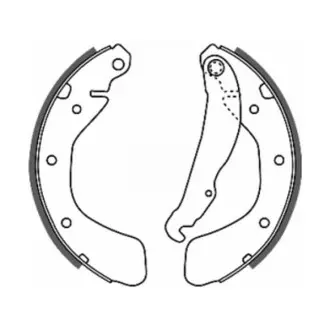 Комплект тормозных колодок ABE C0X007ABE