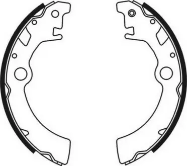 Комплект тормозных колодок ABE C08003ABE