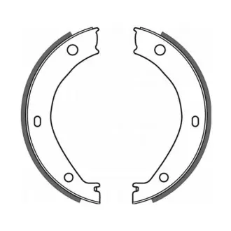 Тормозные колодки, барабанные ABE CRB002ABE