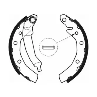 Колодки зад (барабан) Matiz ABE C00007ABE