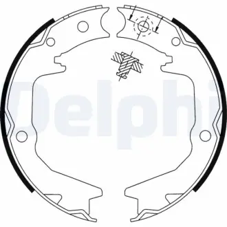 Тормозные колодки, барабанные Delphi LS1913