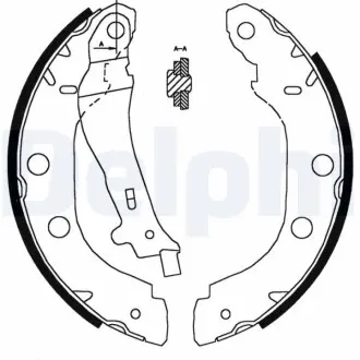 Гальмiвнi колодки барабаннi Delphi LS1828