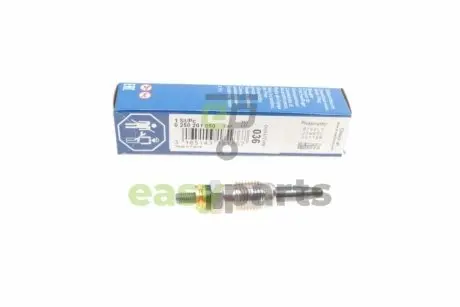 Свічка розжарювання Renault Megane/Scenic 1.9dT 96-03 BOSCH 0250201050