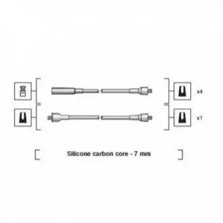 Високовольтні дроти LADA 2101-07,1200-1500,-1600 MAGNETI MARELLI 941318111024