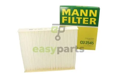 Фільтр салону Audi A2 00-05/Seat Ibiza/Skoda Fabia 99-10/Rapid 11-/VW Polo/Fox 02-12/MB G-class 00- MANN CU2545