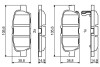 Комплект гальмівних колодок з 4 шт. дисків BOSCH 0986494857 (фото 7)