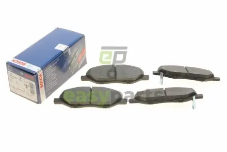 Колодки гальмівні (передні) Nissan Micra II/III/Note/Tiida 04-13 BOSCH 0986494867