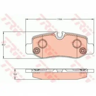 Гальмiвнi колодки дисковi MB Vito (W447) 14- TRW GDB2102