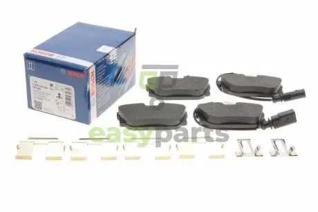 Колодки гальмівні (задні) VW T4 90-03 (з датчиками) BOSCH 0986494529
