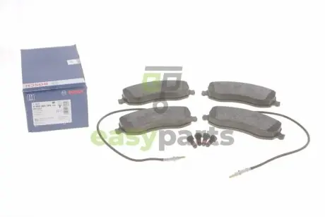 Колодки гальмівні (передні) Citroen C8/Peugeot 807 2.0/2.2 HDi 06- BOSCH 0986494385