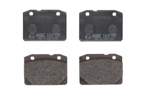 Комплект тормозных колодок, дисковый тормоз ABE C1L003ABE (фото 1)