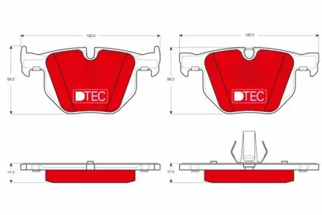 Гальмівні колодки, дискові TRW GDB1730DTE