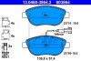 Комплект тормозных колодок, дисковый тормоз ATE 13046038642 (фото 1)