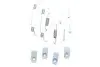 Комплект пружинок колодок ручника Hyundai Santa Fe 06- QUICK BRAKE 1050019 (фото 1)