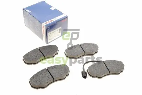 Колодки гальмівні (передні) Citroen Jumper/Fiat Ducato/Peugeot Boxer 02- R15 BOSCH 0986494048