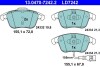 Комплект тормозных колодок, дисковый тормоз ATE 13047072422 (фото 1)