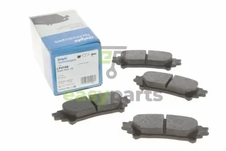 Колодки гальмівні (задні) Toyota Highlander 14-/Prius 08-/Lexus GS 12-/RC 14-/RX 08-15 Delphi LP2196