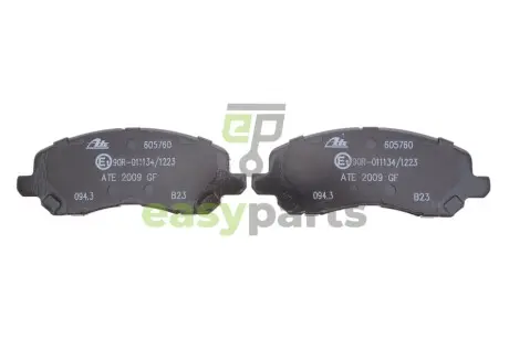 Колодки гальмівні (передні) Mitsubishi Lancer 00-/Outlander 06- (Akebono) ATE 13046057602