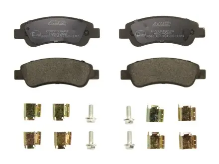 Колодки тормозные дисковые задние CITROEN JUMPER 06-14, FIAT DUCATO 06-14 ABE C2F009ABE