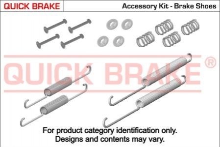 Комплект пружинок колодок ручника Kia Sportage/Hyundai Tucson 04- QUICK BRAKE 1050887 (фото 1)