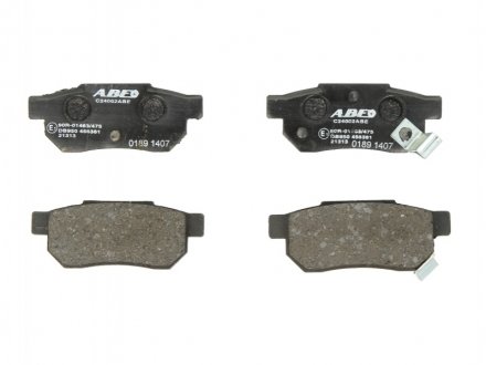 Комплект тормозных колодок, дисковый тормоз ABE C24002ABE (фото 1)