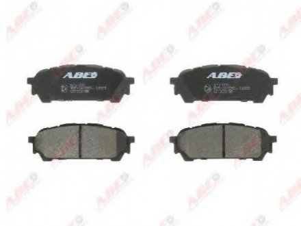 Комплект тормозных колодок, дисковый тормоз ABE C27003ABE (фото 1)