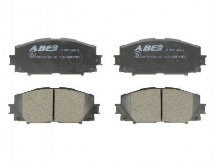 Комплект тормозных колодок, дисковый тормоз ABE C12113ABE (фото 1)