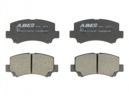 Комплект тормозных колодок, дисковый тормоз ABE C18002ABE (фото 1)
