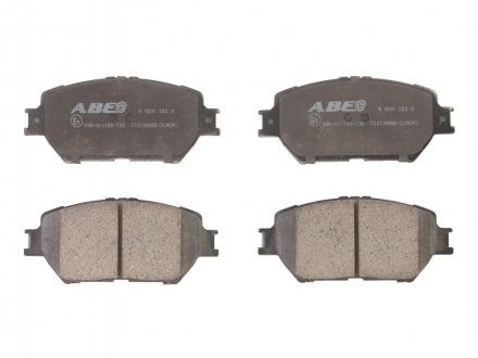 Комплект тормозных колодок, дисковый тормоз ABE C12104ABE (фото 1)