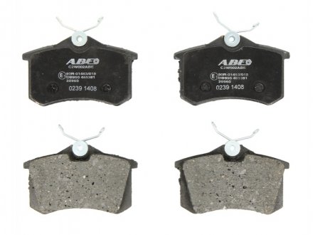 Комплект тормозных колодок, дисковый тормоз ABE C2W002ABE