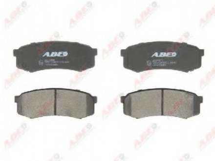 Тормозные колодки задние (15.5mm) Toyota Land Cruiser 3.0D,4.2D 90- (Akebono) ABE C22010ABE