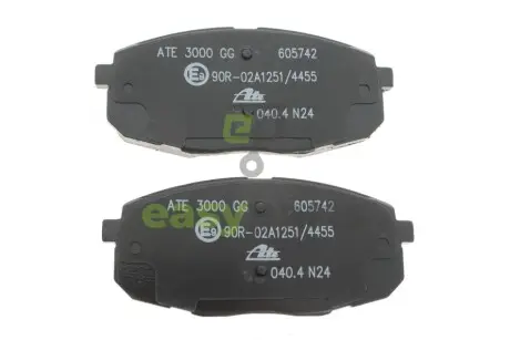 Колодки гальмівні (передні) Hyundai i30 07-12/Kia Cee'd 06-/Carens 02-/Cerato 09-/Soul 14- ATE 13046057422