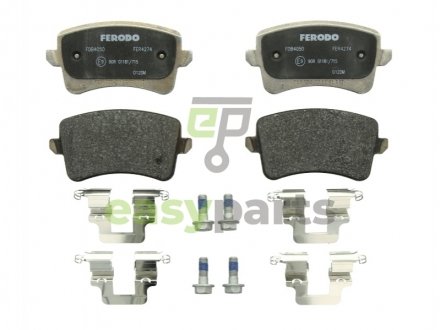 Комплект гальмівних колодок з 4 шт. дисків FERODO FDB4050