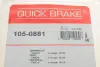 Комплект пружинок колодок ручника Chevrolet Captiva 2.0-3.2 06- (Akebono) QUICK BRAKE 1050881 (фото 6)